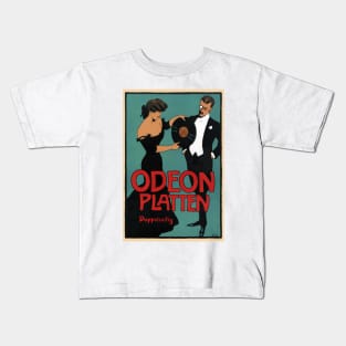 Odeon Platten Germany Vintage Poster 1900 Kids T-Shirt